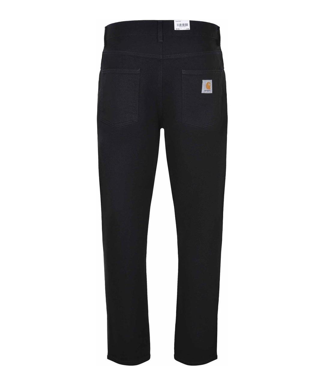 CARHARTT Черные хлопковые прямые джинсы, фото 3