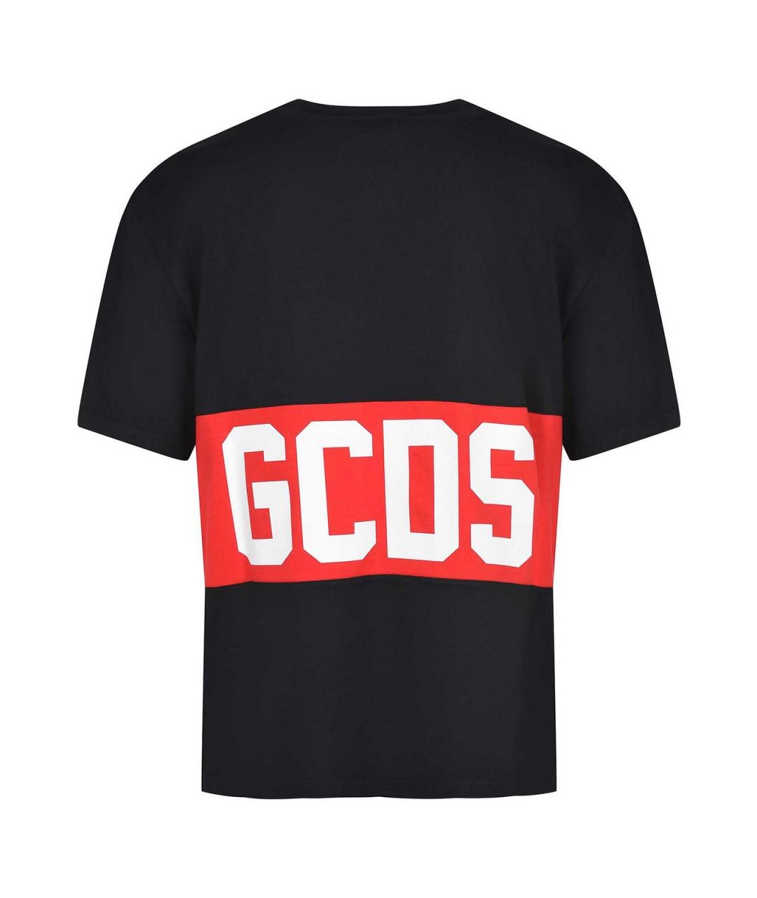 GCDS Черная хлопковая футболка, фото 3