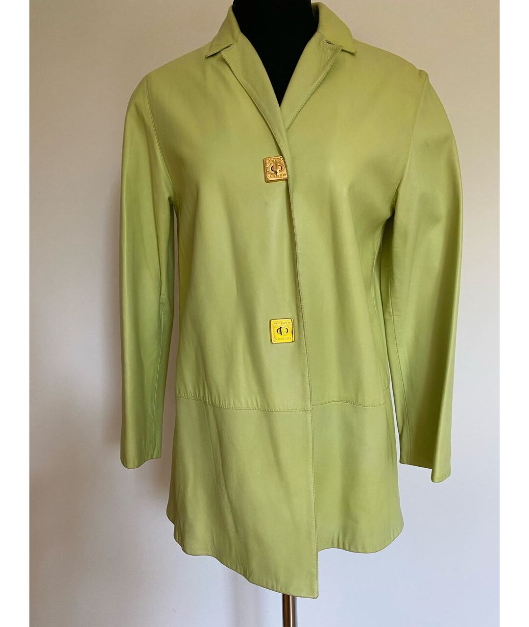 GENNY Зеленая кожаная куртка, фото 9