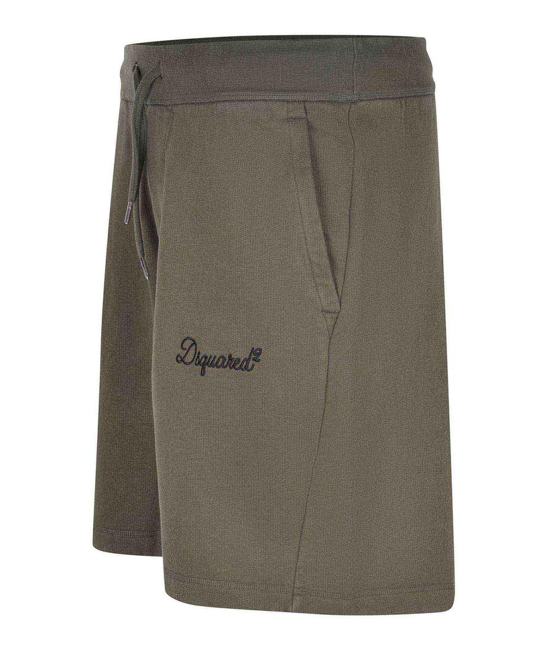 DSQUARED2 Зеленые хлопковые шорты, фото 2