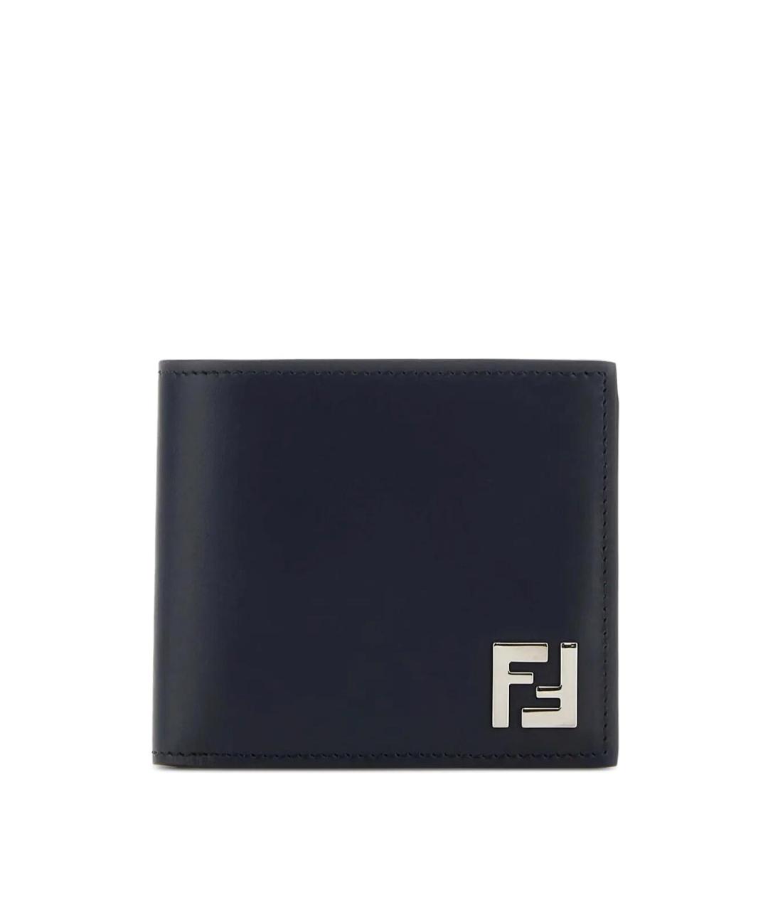 FENDI Синий кожаный кошелек, фото 1