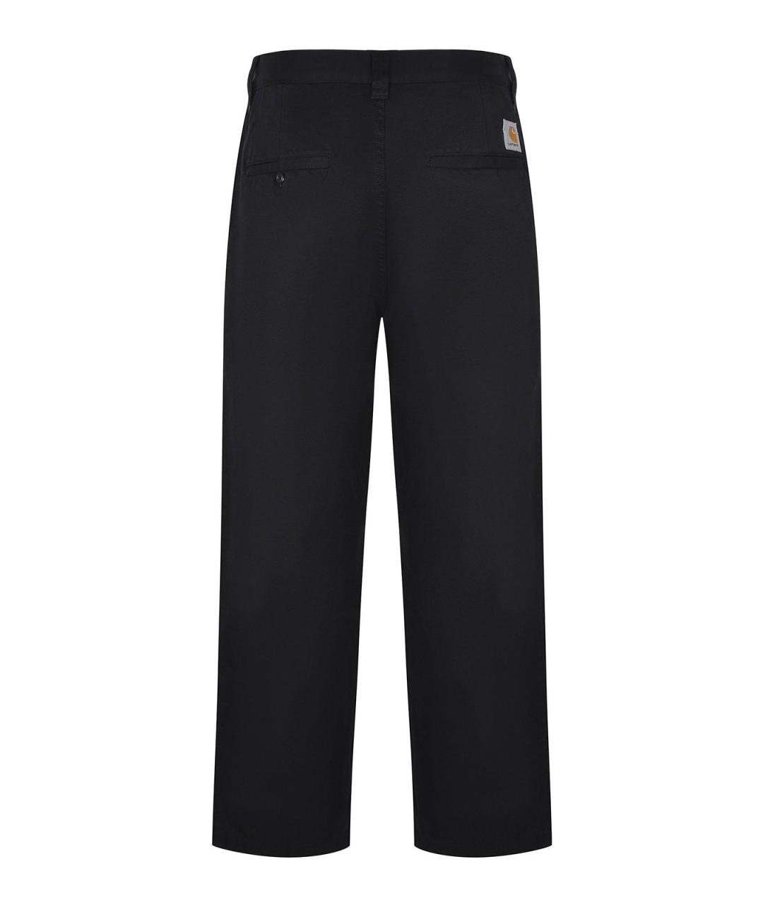 CARHARTT Черные хлопковые повседневные брюки, фото 3