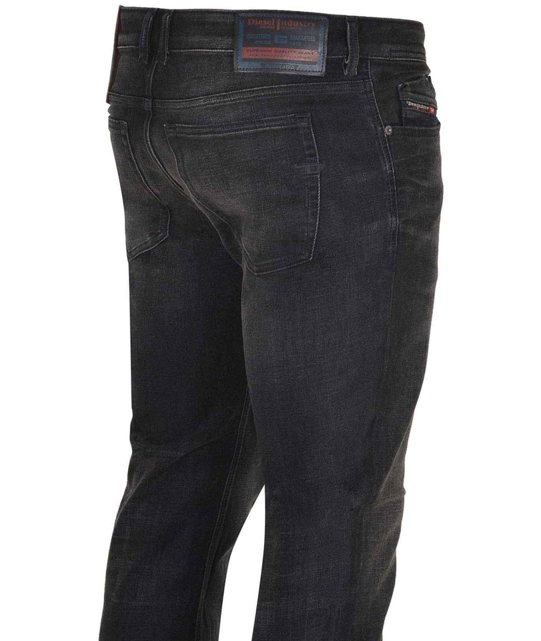 DIESEL Черные хлопковые джинсы скинни, фото 4