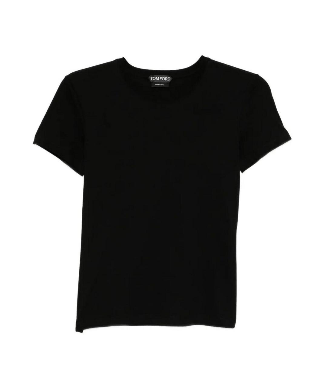 TOM FORD Черная хлопковая футболка, фото 1