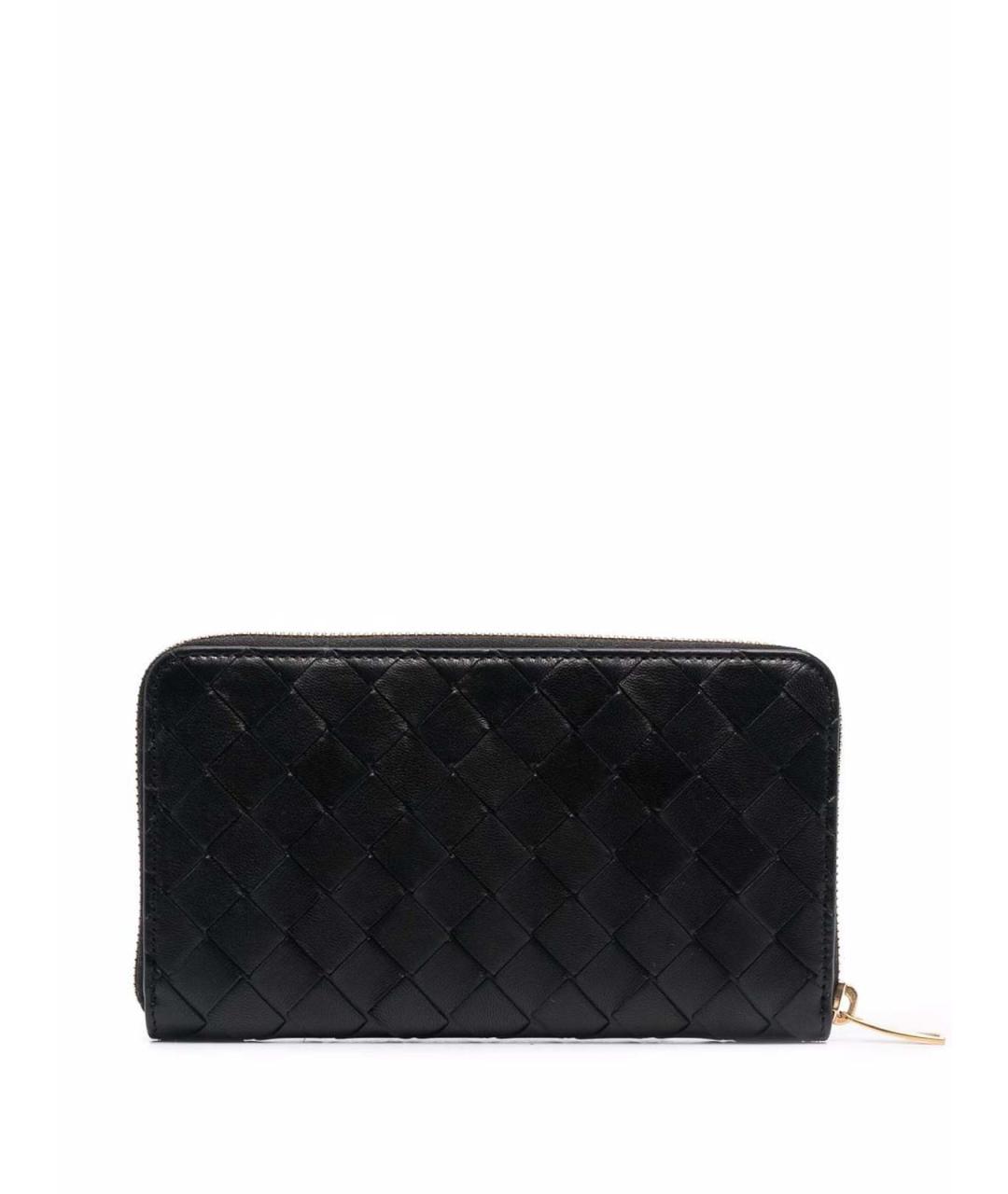 BOTTEGA VENETA Черный кожаный кошелек, фото 2