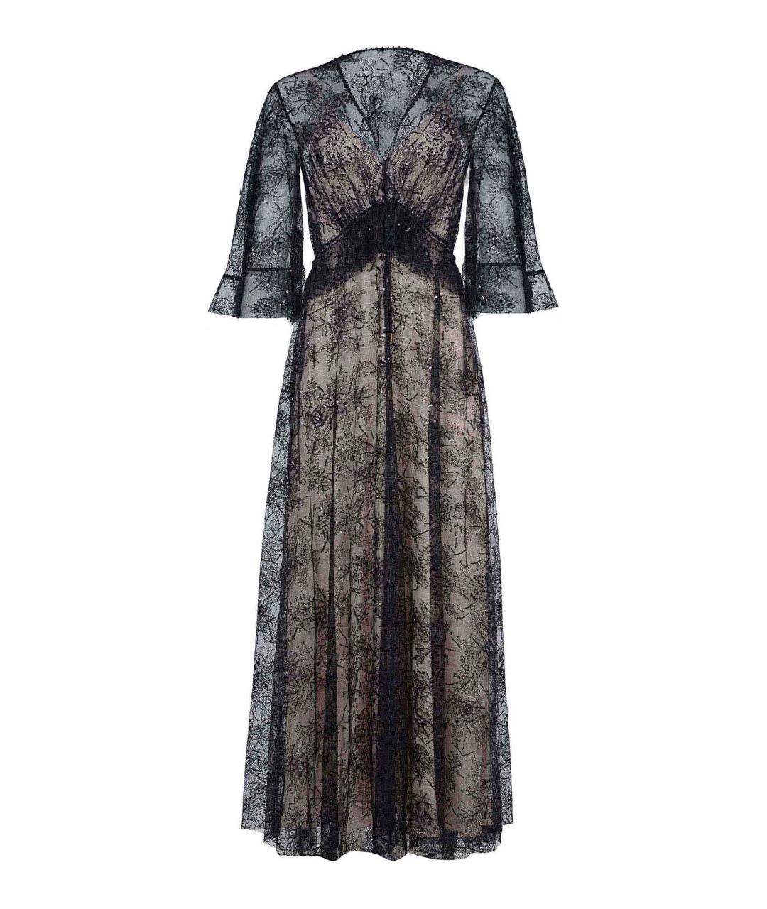 ALBERTA FERRETTI Черное полиамидовое повседневное платье, фото 1