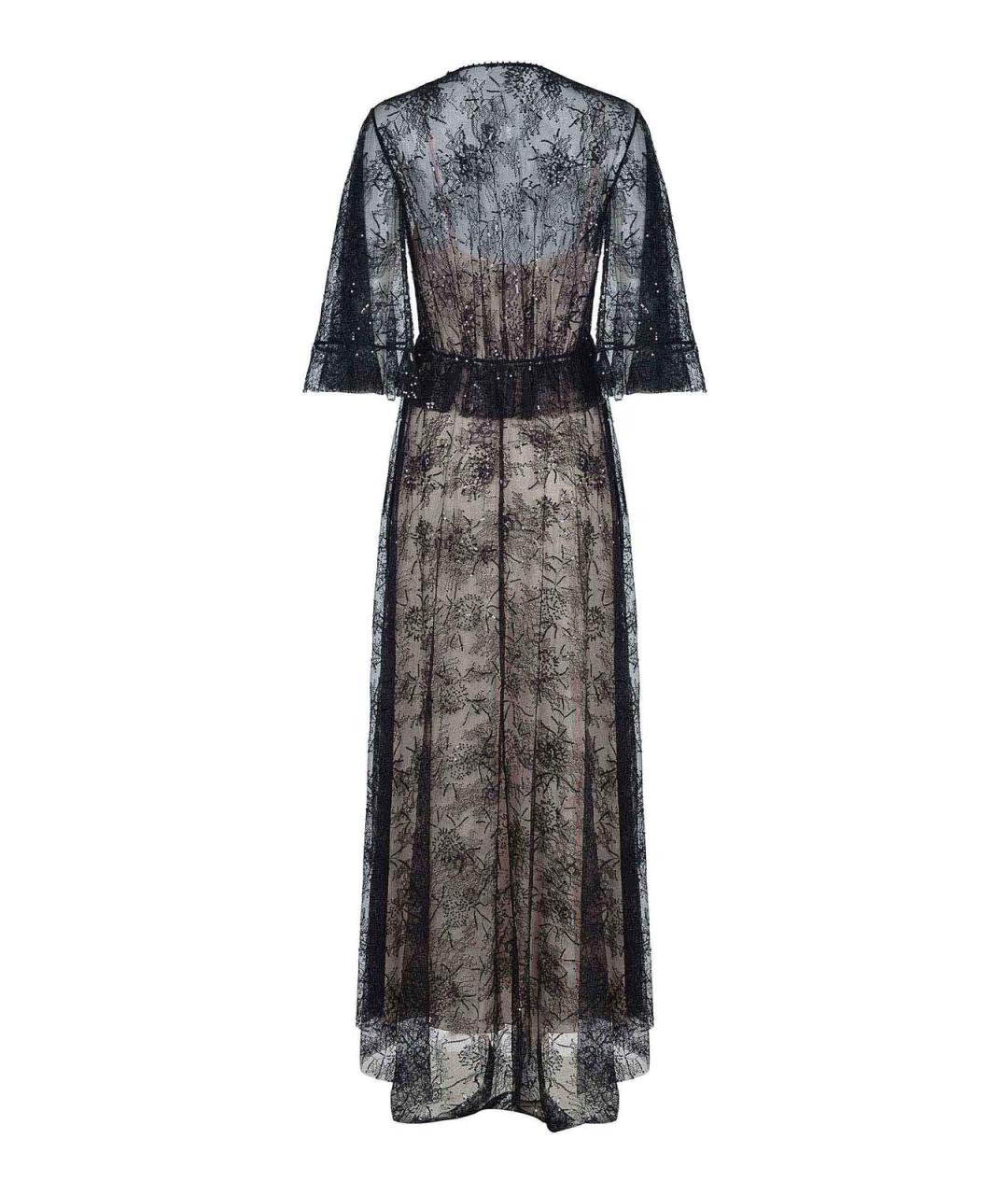 ALBERTA FERRETTI Черное полиамидовое повседневное платье, фото 3