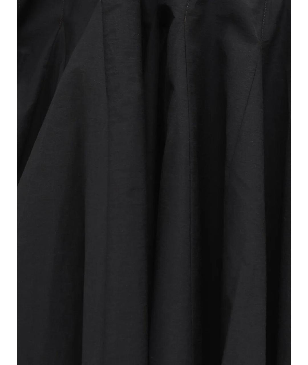 JACQUEMUS Черное хлопковое коктейльное платье, фото 3