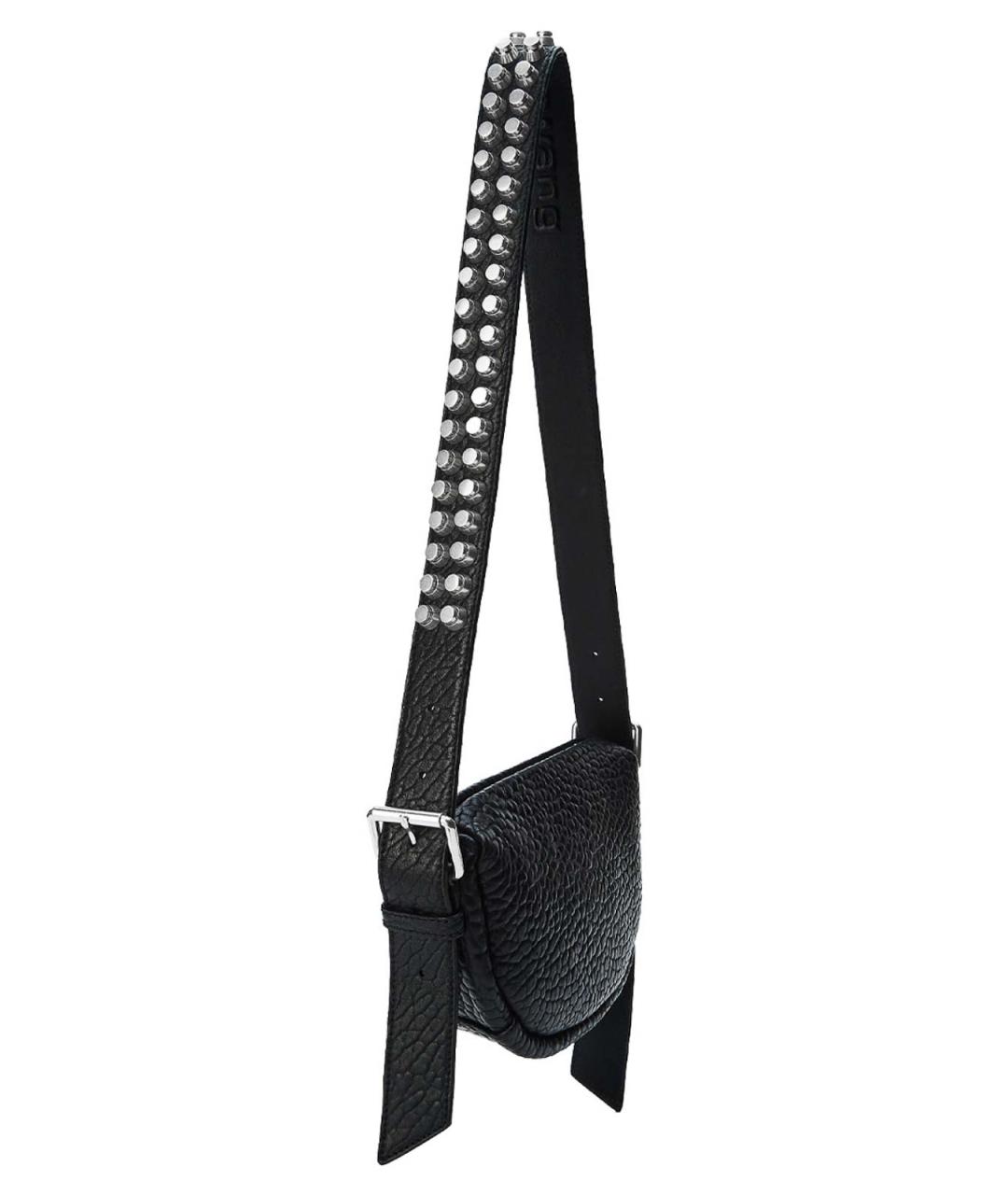 ALEXANDER WANG Черная кожаная сумка через плечо, фото 3