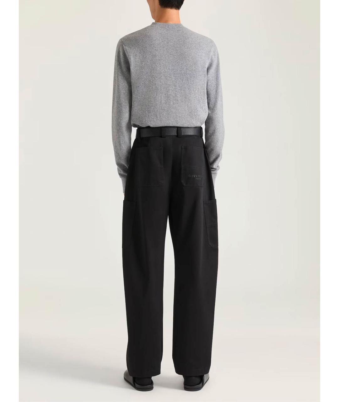 GIVENCHY Черные хлопковые повседневные брюки, фото 3
