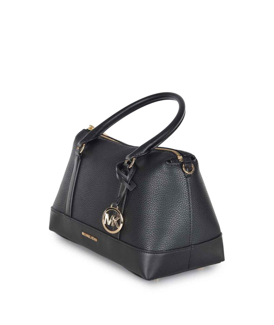 MICHAEL KORS Черная кожаная сумка тоут, фото 3