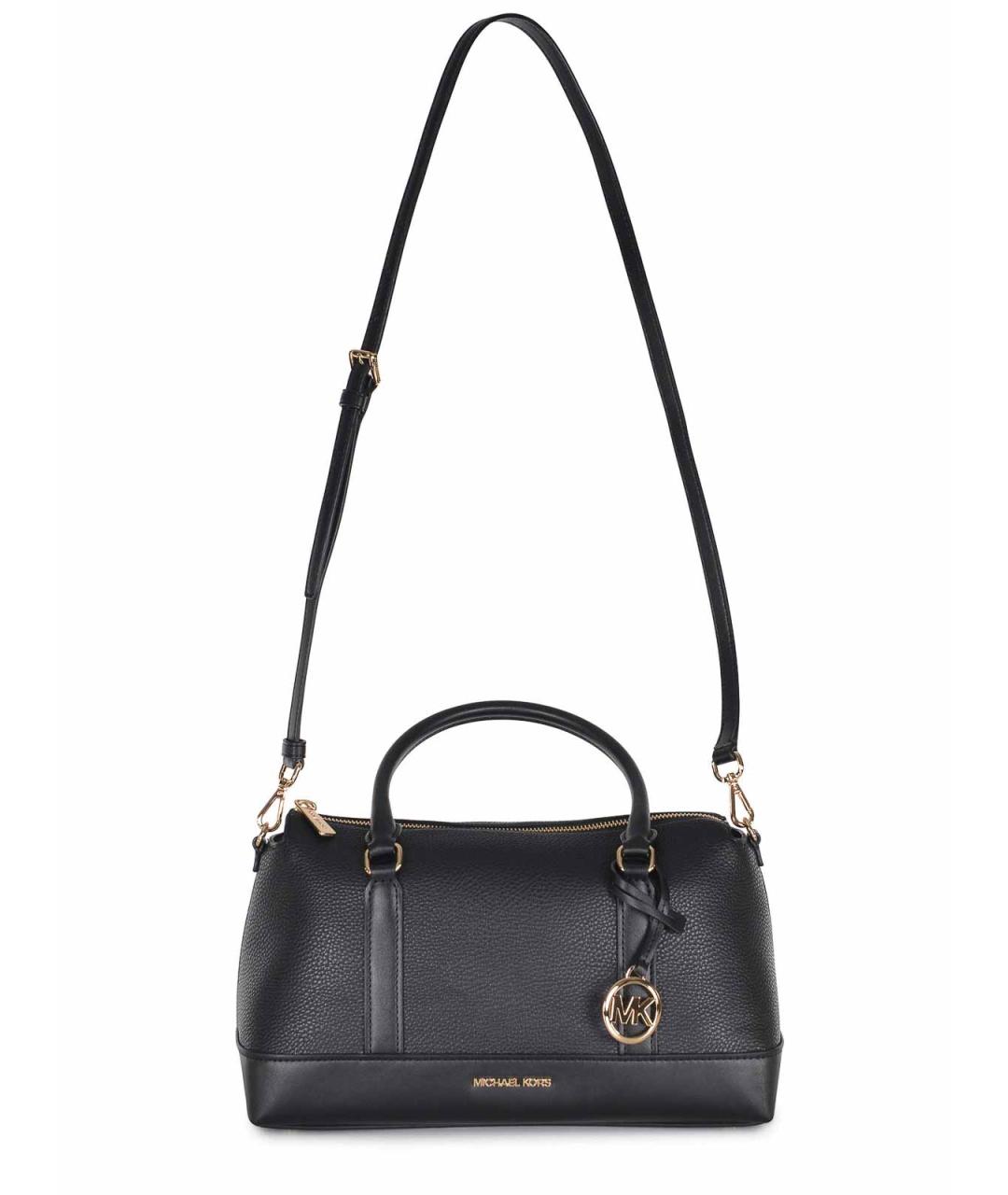 MICHAEL KORS Черная кожаная сумка тоут, фото 2