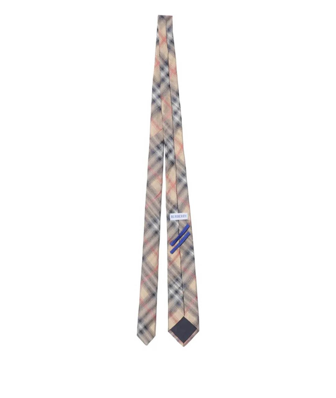 BURBERRY Черный шелковый галстук, фото 2