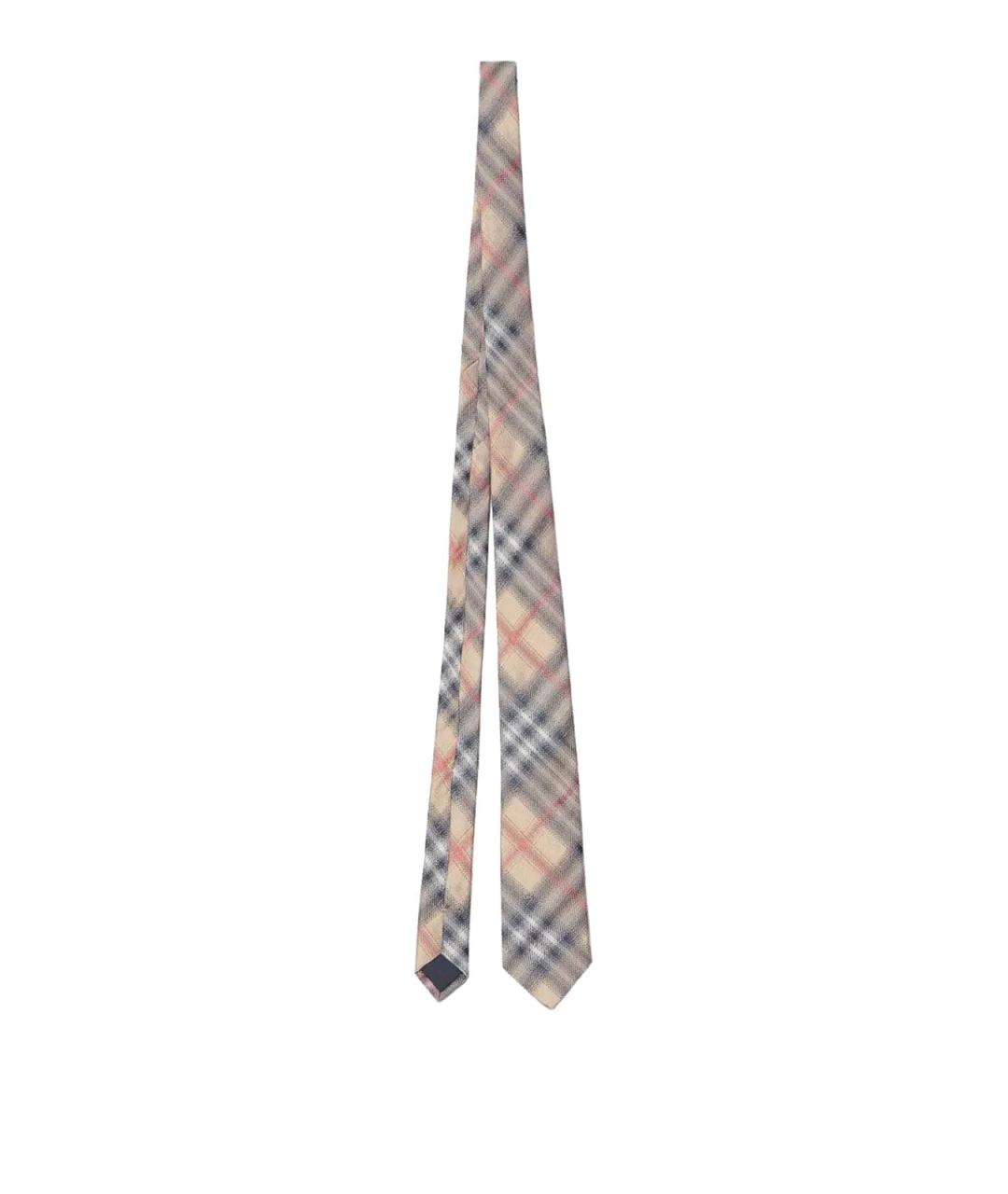 BURBERRY Черный шелковый галстук, фото 1