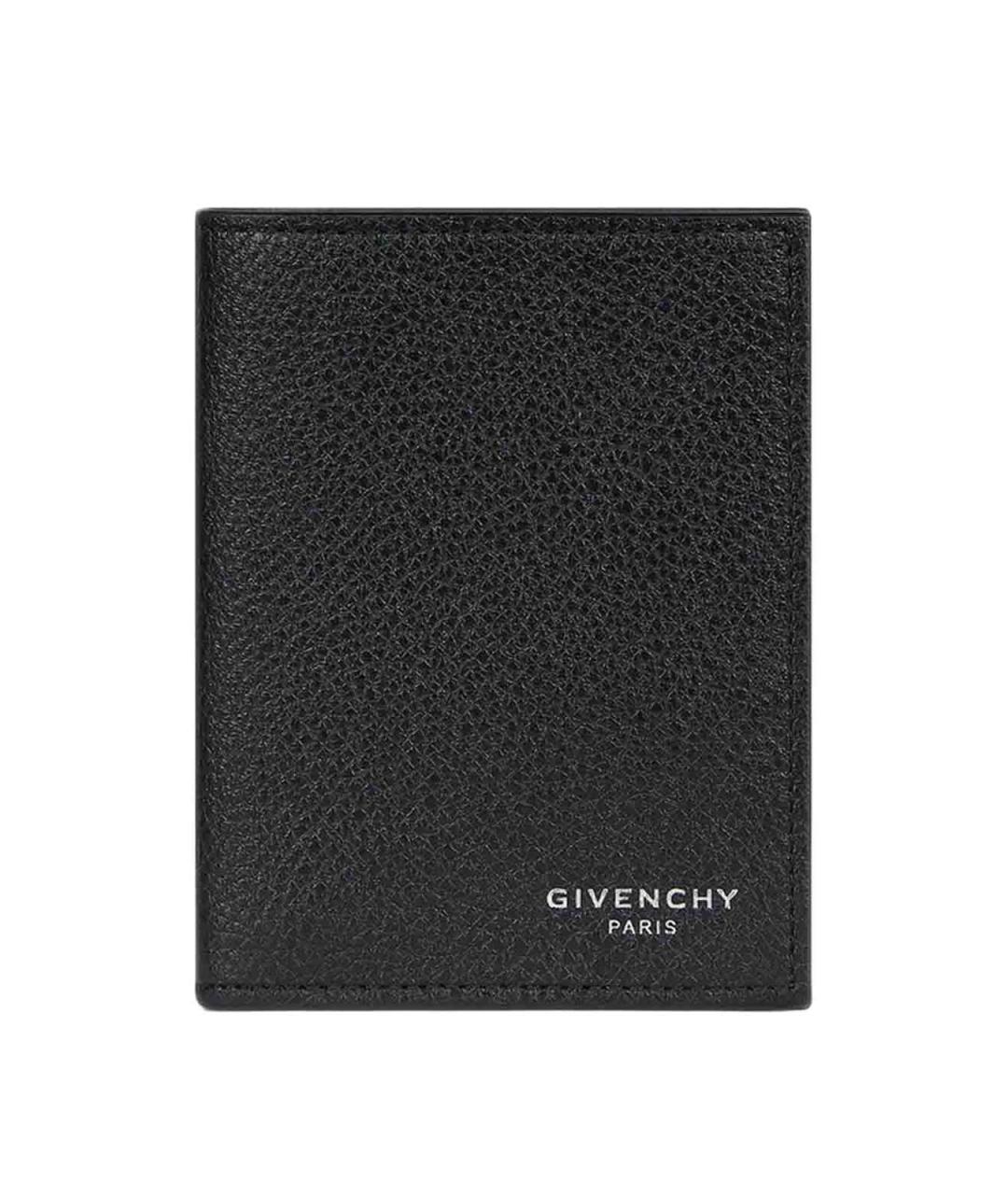 GIVENCHY Черный кожаный кардхолдер, фото 1