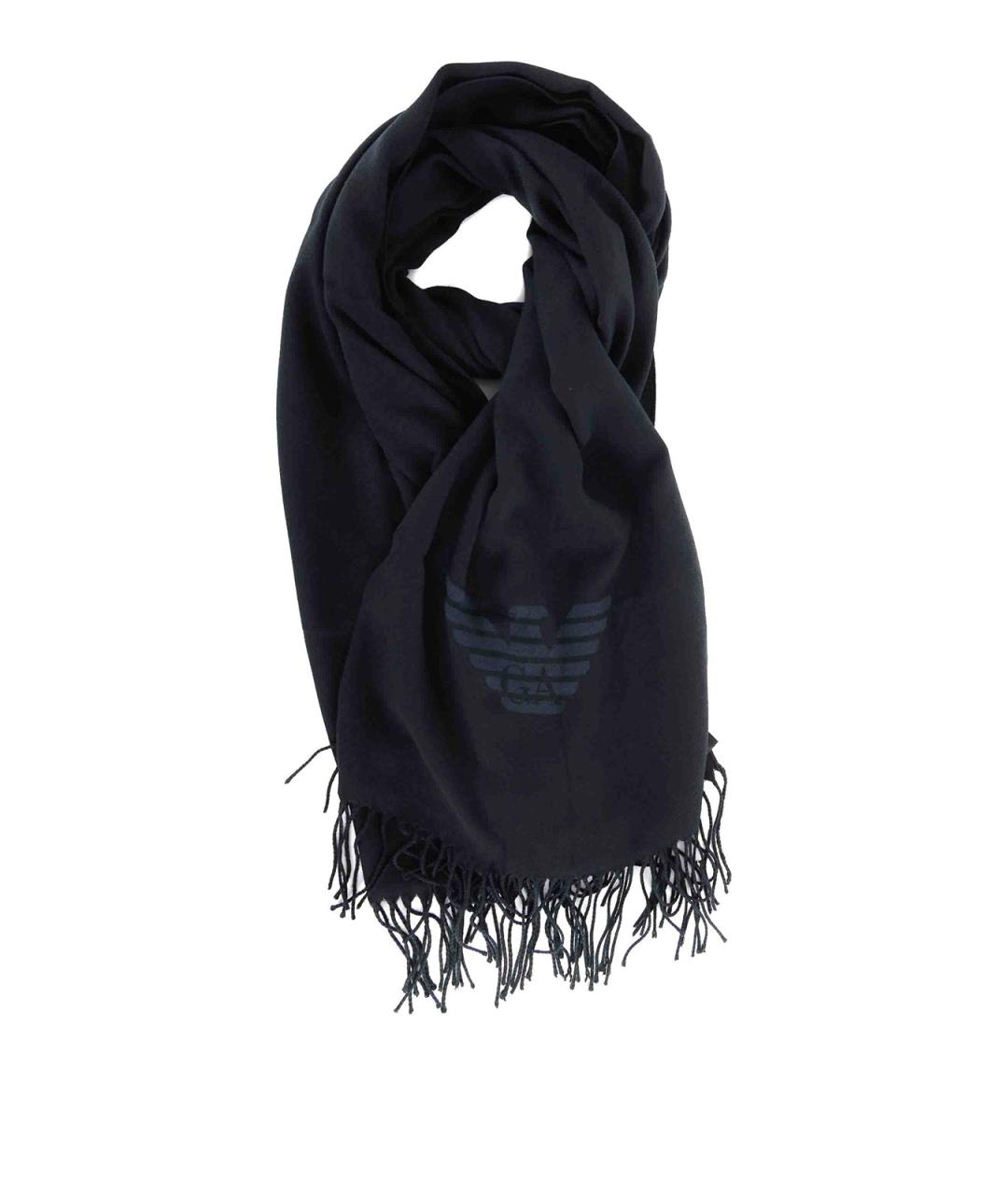 EMPORIO ARMANI Черный шарф, фото 1