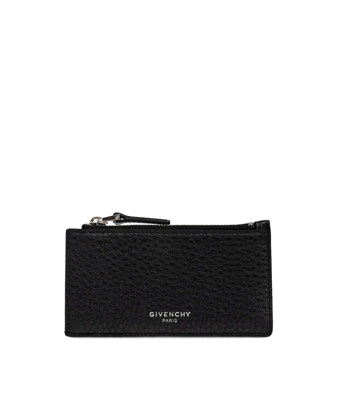 GIVENCHY Черный кожаный кошелек, фото 1