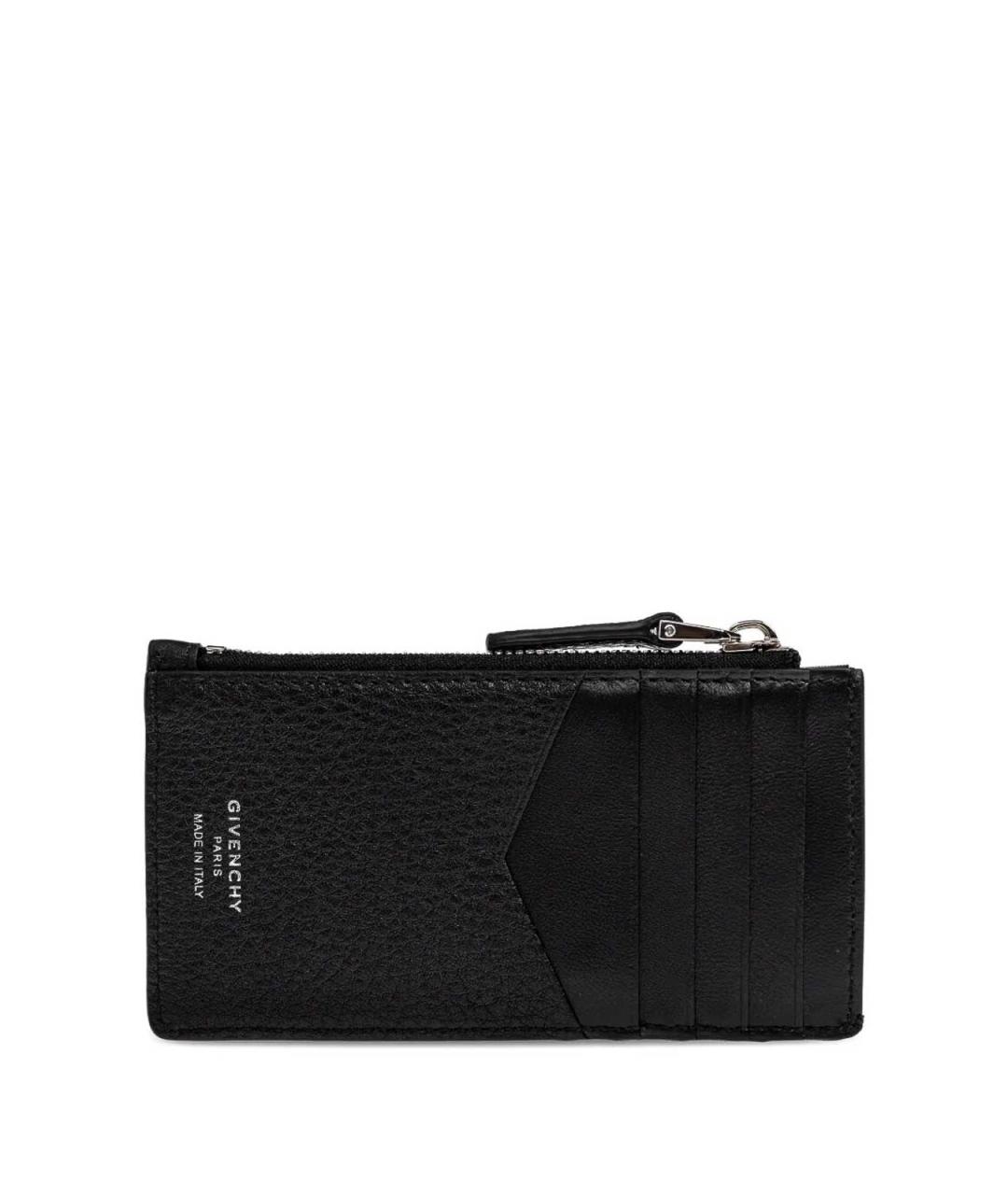 GIVENCHY Черный кожаный кошелек, фото 3