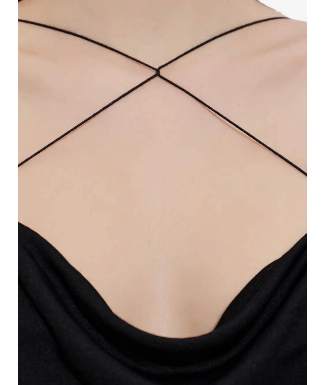 JACQUEMUS Черное вискозное повседневное платье, фото 5
