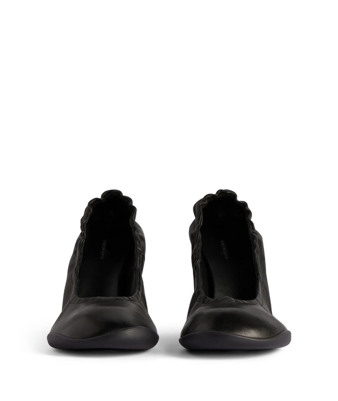 BALENCIAGA Черные кожаные туфли, фото 5