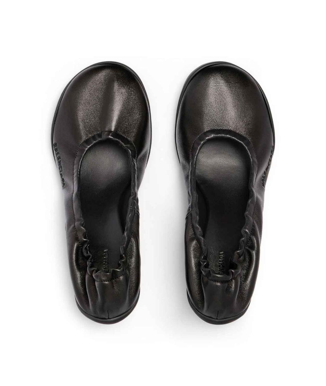BALENCIAGA Черные кожаные туфли, фото 7