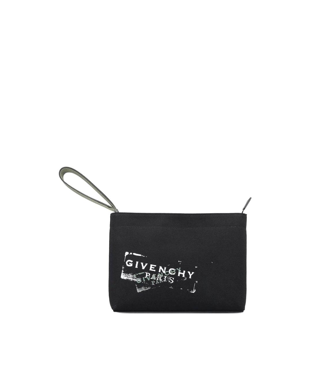 GIVENCHY Черная тканевая барсетка, фото 1