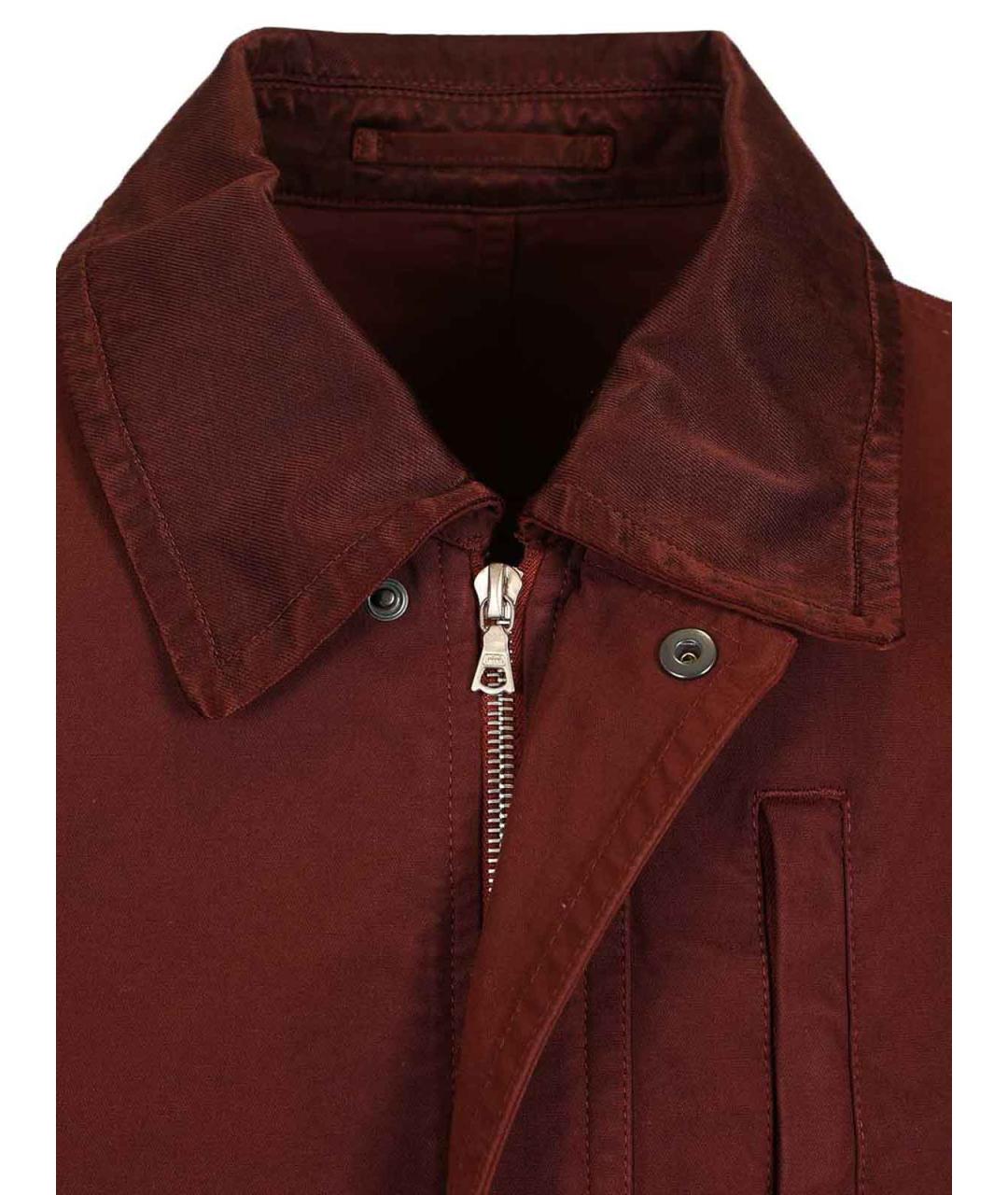 DRIES VAN NOTEN Бордовая хлопковая куртка, фото 5