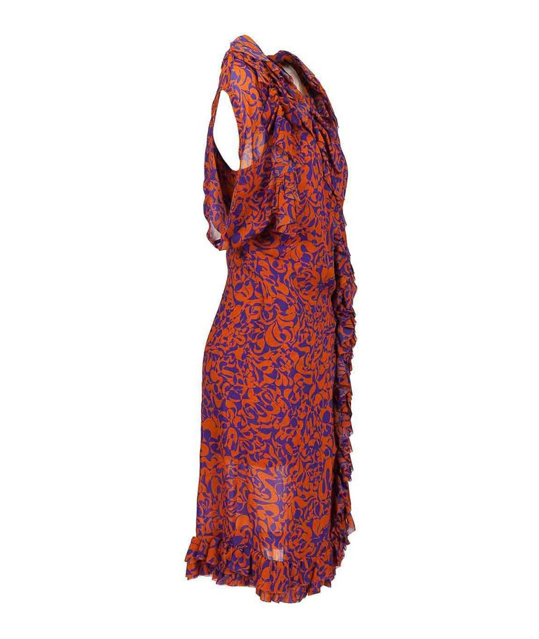 DRIES VAN NOTEN Мульти вискозное повседневное платье, фото 3