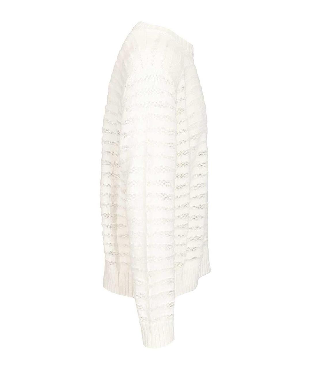 MM6 MAISON MARGIELA Белый хлопковый джемпер / свитер, фото 3