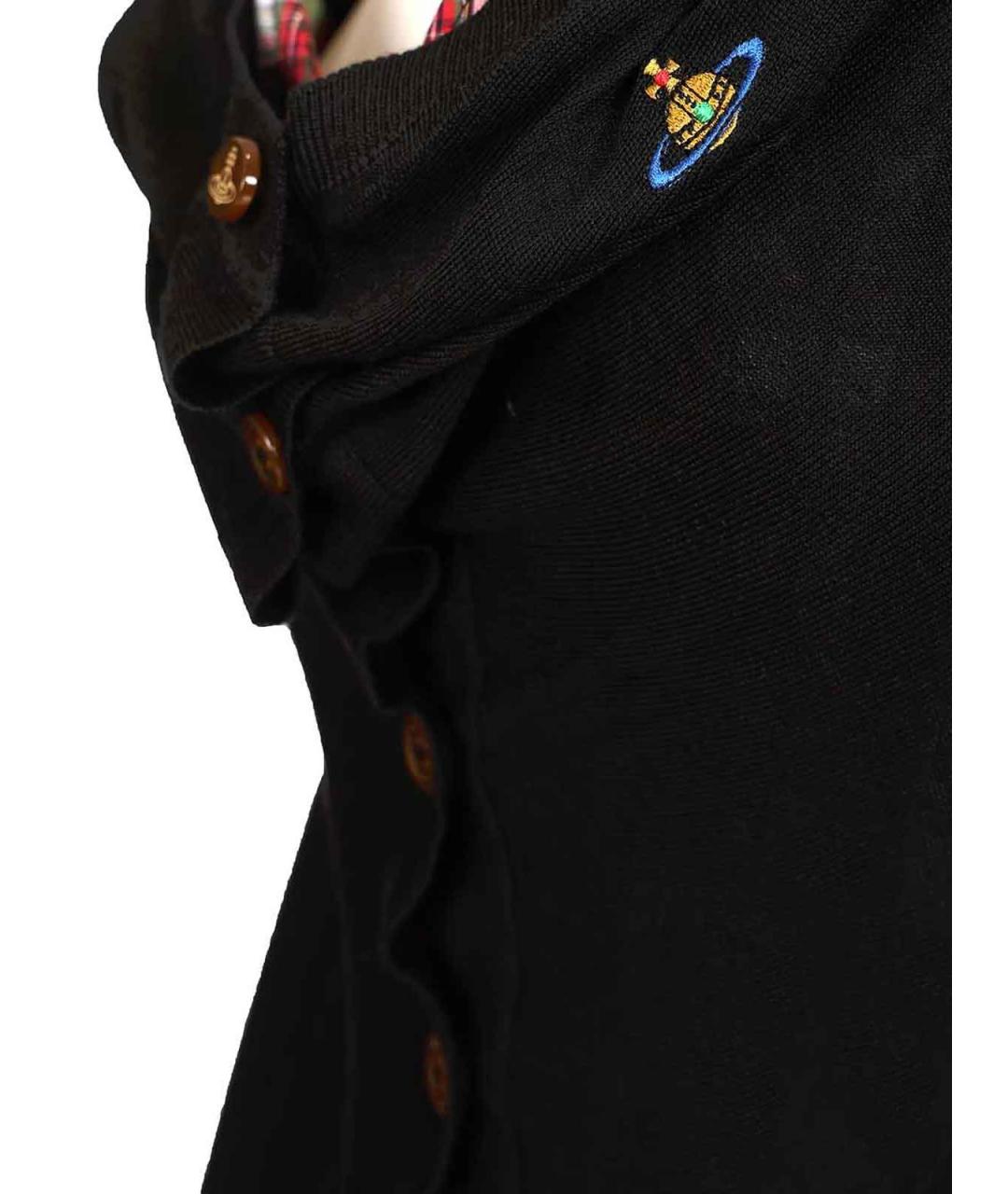 VIVIENNE WESTWOOD Черный шерстяной кардиган, фото 5