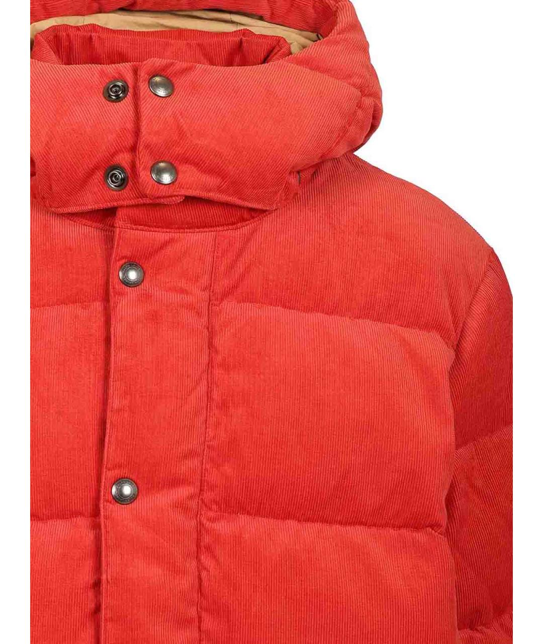 POLO RALPH LAUREN Красный кожаный пуховик, фото 5