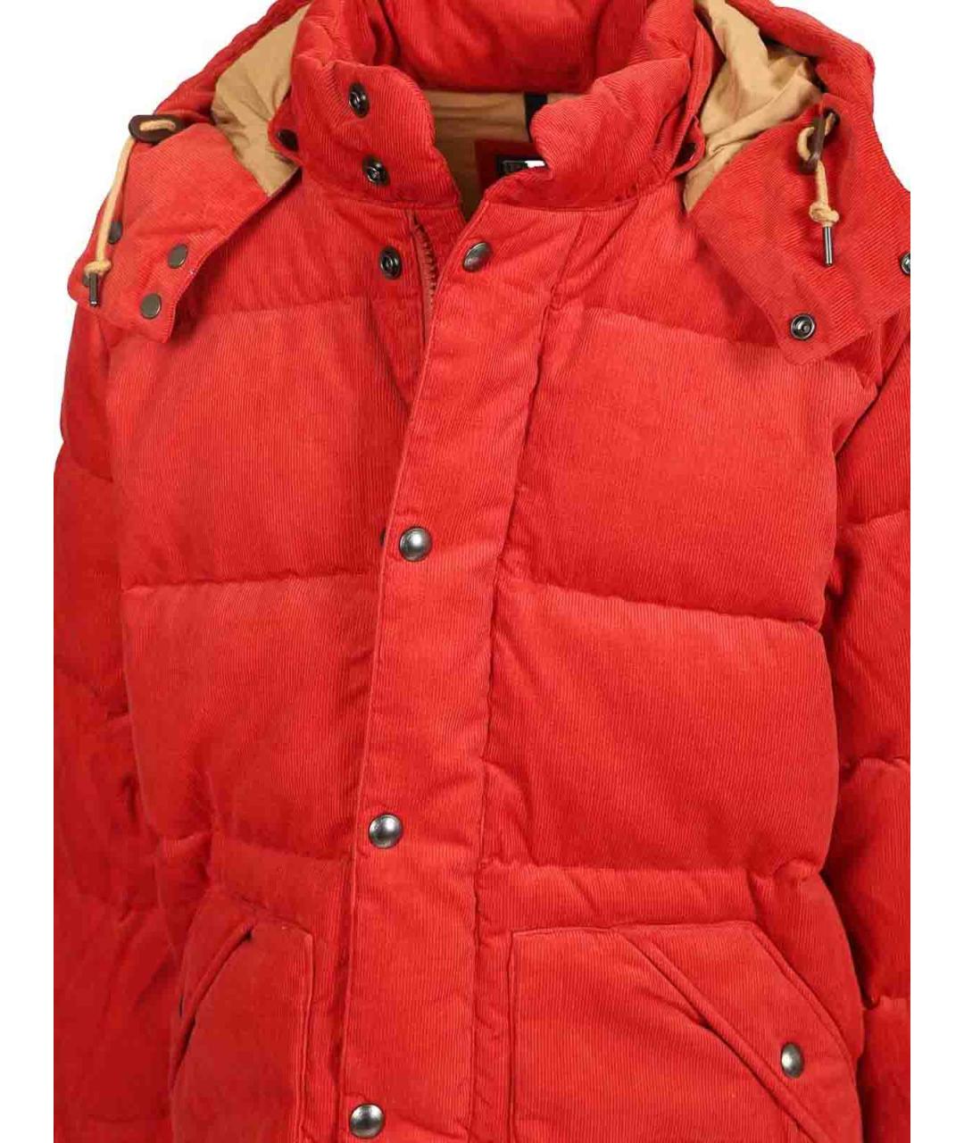 POLO RALPH LAUREN Красный кожаный пуховик, фото 4
