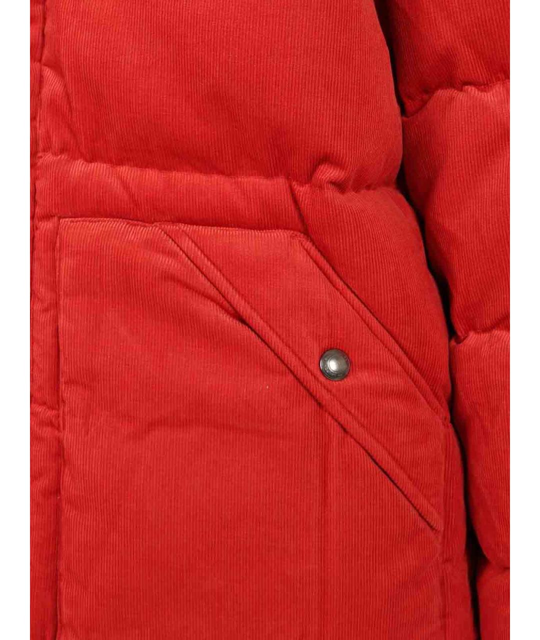 POLO RALPH LAUREN Красный кожаный пуховик, фото 6