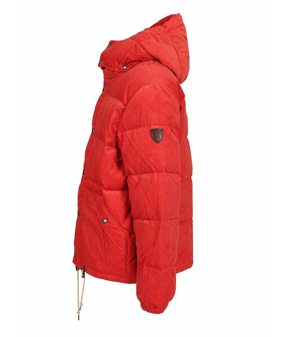 POLO RALPH LAUREN Красный кожаный пуховик, фото 3
