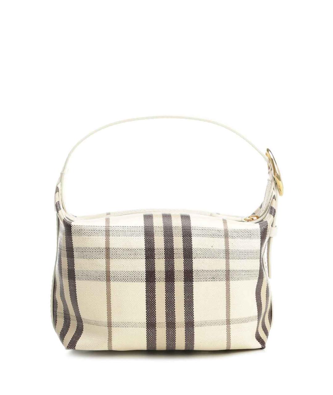 BURBERRY Белая хлопковая сумка через плечо, фото 3