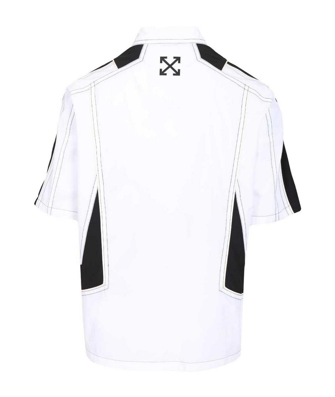 OFF-WHITE Белая хлопковая кэжуал рубашка, фото 2
