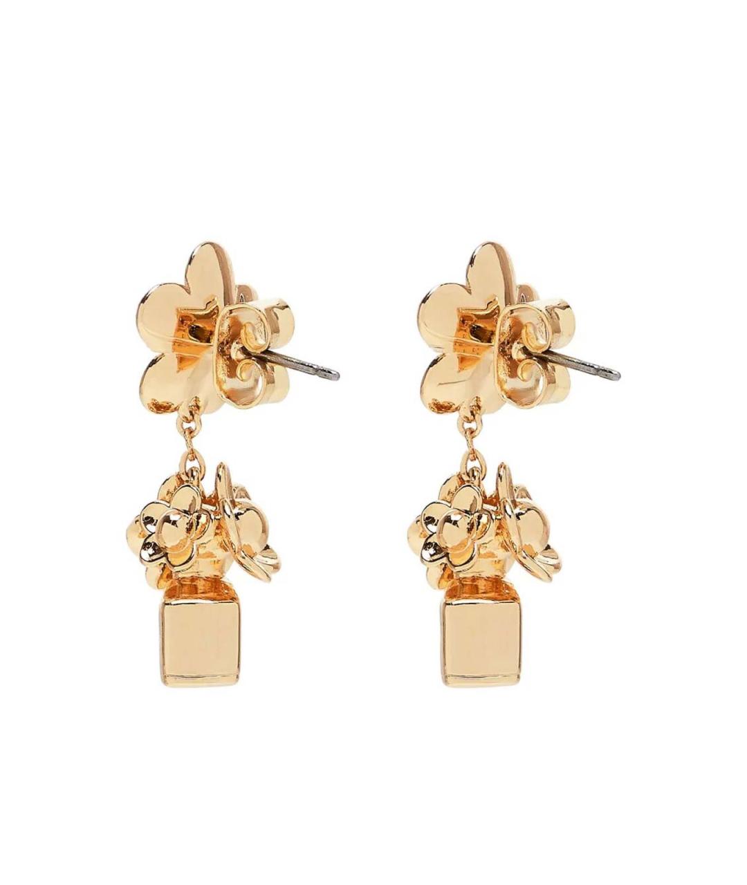 MARC JACOBS Золотые металлические серьги, фото 2