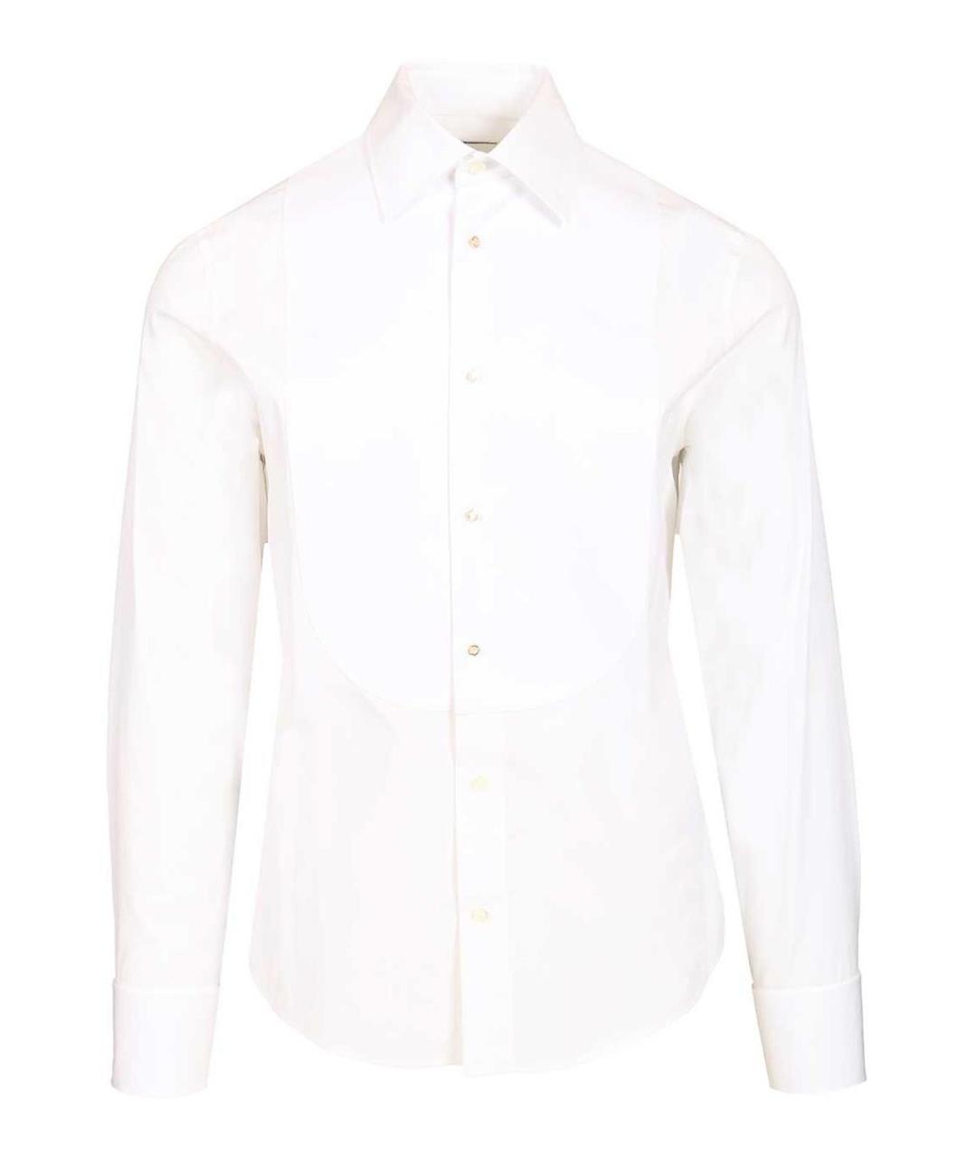 BURBERRY Белая хлопковая классическая рубашка, фото 1