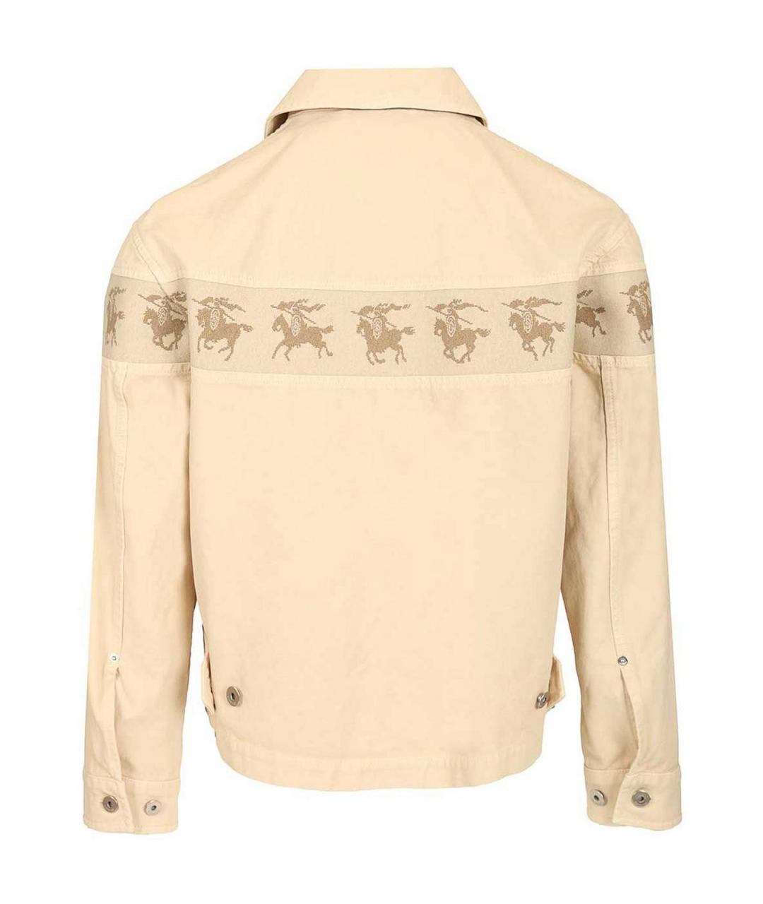 BURBERRY Бежевая хлопковая куртка, фото 2