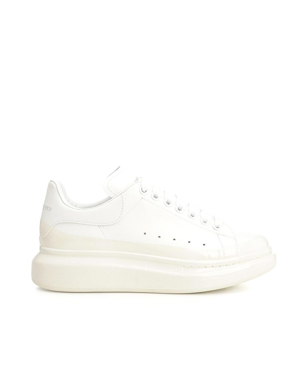 ALEXANDER MCQUEEN Белые кожаные низкие кроссовки / кеды, фото 1