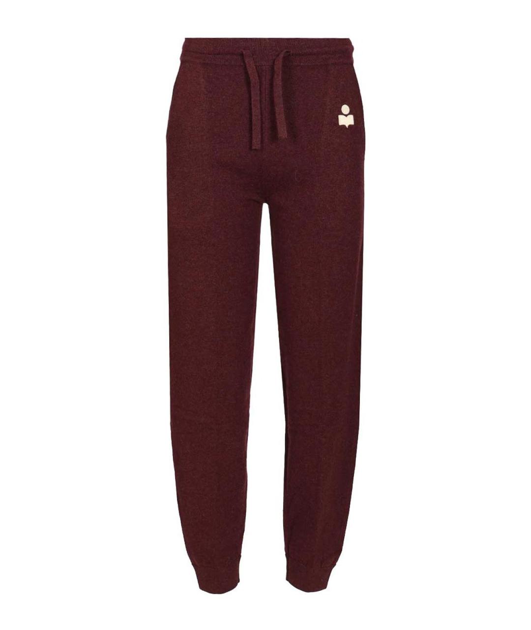 ISABEL MARANT Бордовые хлопковые спортивные брюки и шорты, фото 1