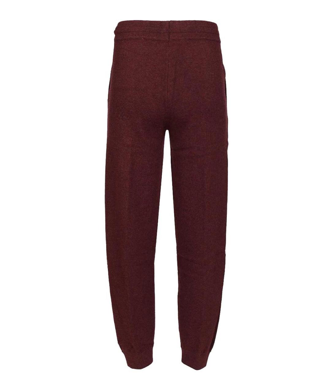 ISABEL MARANT Бордовые хлопковые спортивные брюки и шорты, фото 2