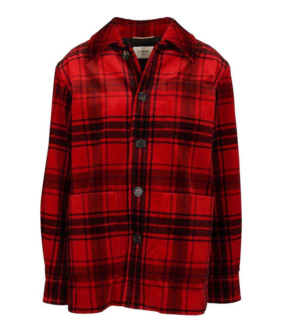 SAINT LAURENT Красная куртка, фото 1