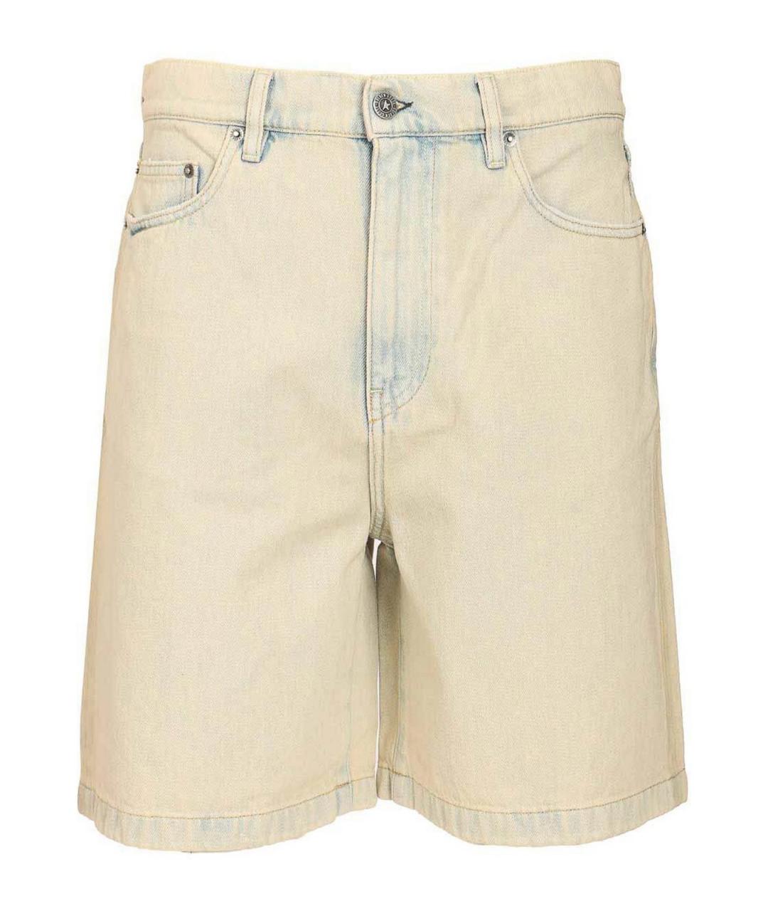 GOLDEN GOOSE DELUXE BRAND Белые хлопковые шорты, фото 1