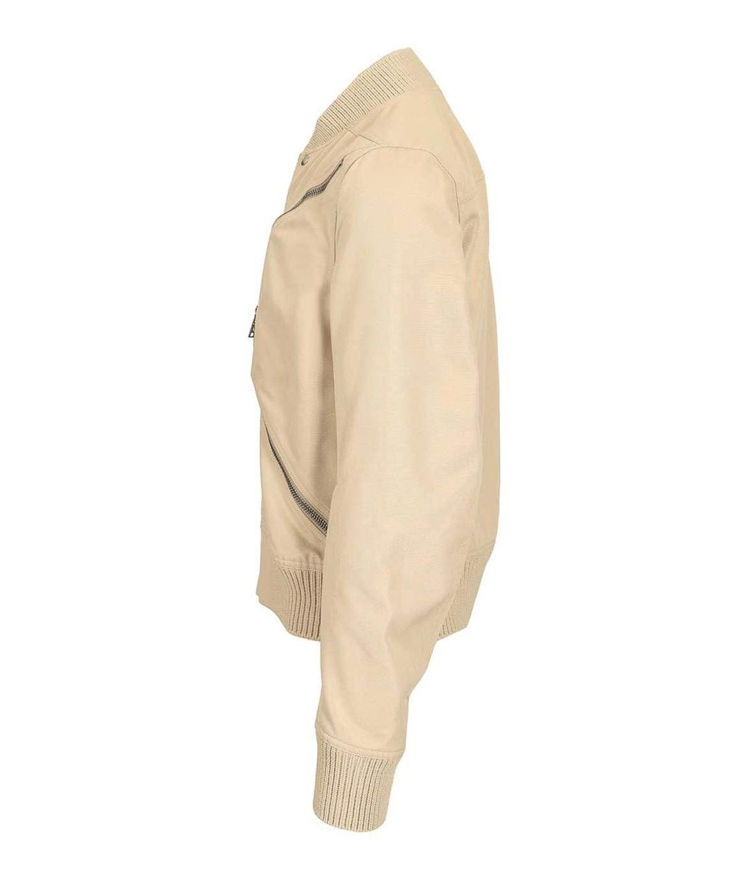 RICK OWENS Бежевая хлопковая куртка, фото 3