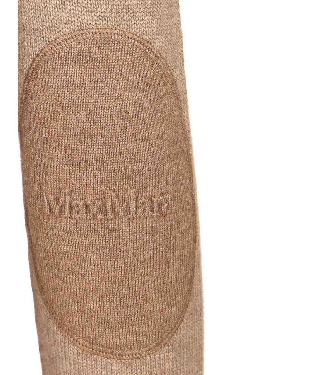 'S MAX MARA Бежевый кашемировый джемпер / свитер, фото 4