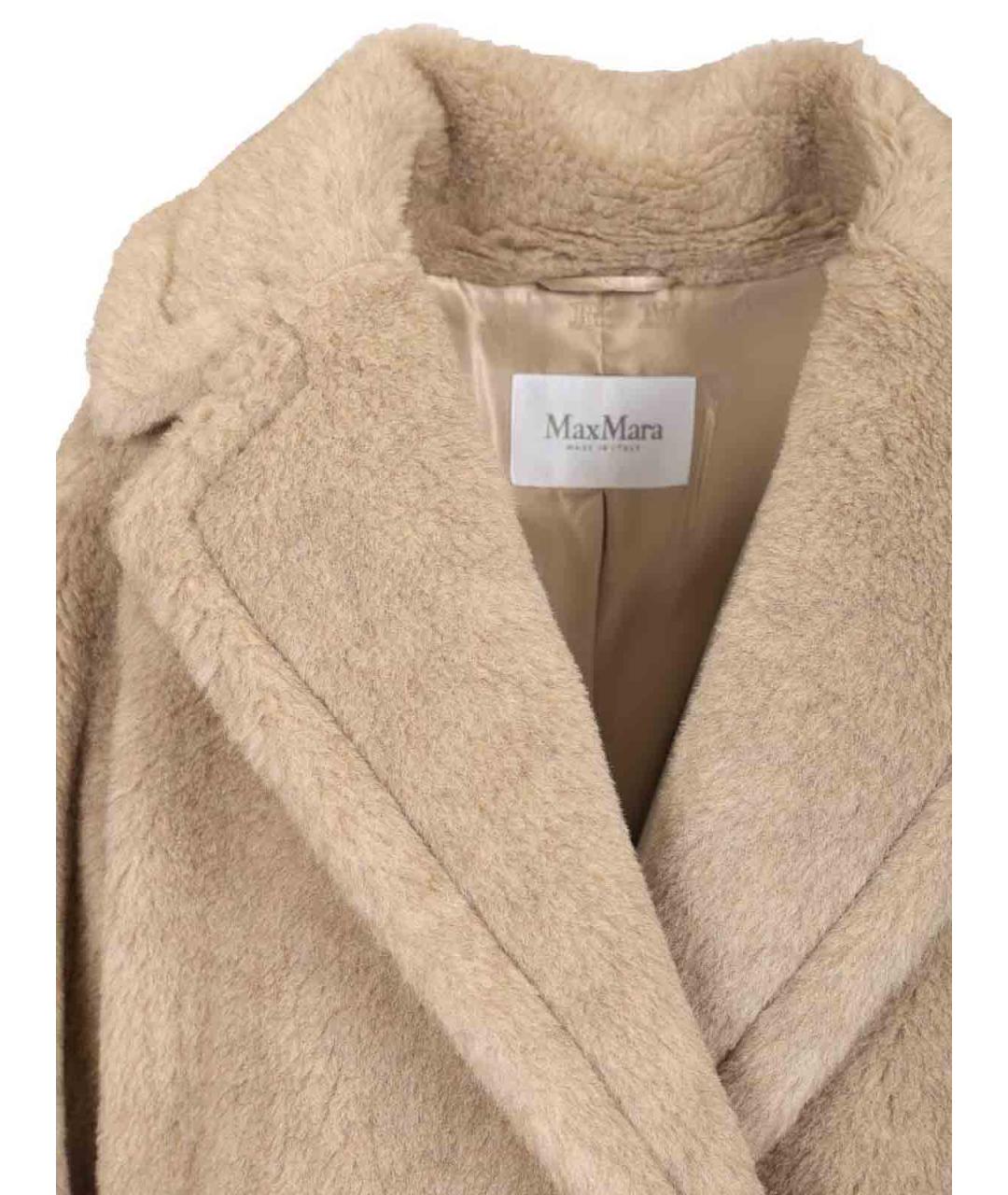 MAX MARA Бежевая кашемировая шуба, фото 4