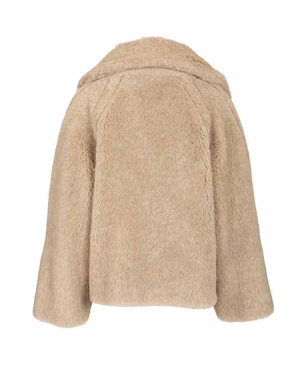 MAX MARA Бежевая кашемировая шуба, фото 2