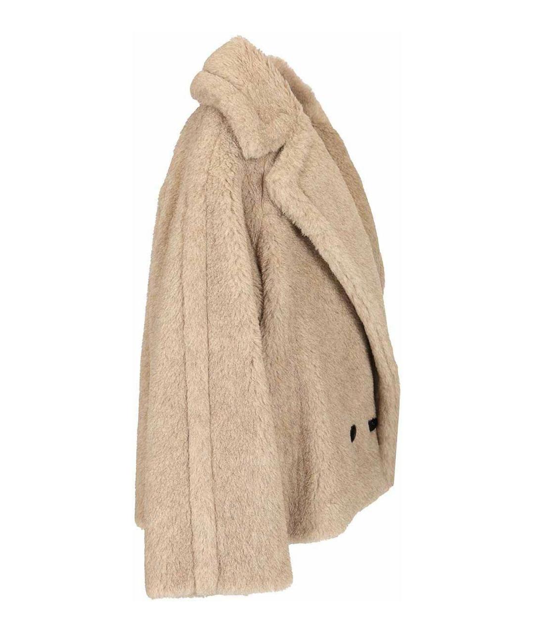 MAX MARA Бежевая кашемировая шуба, фото 3
