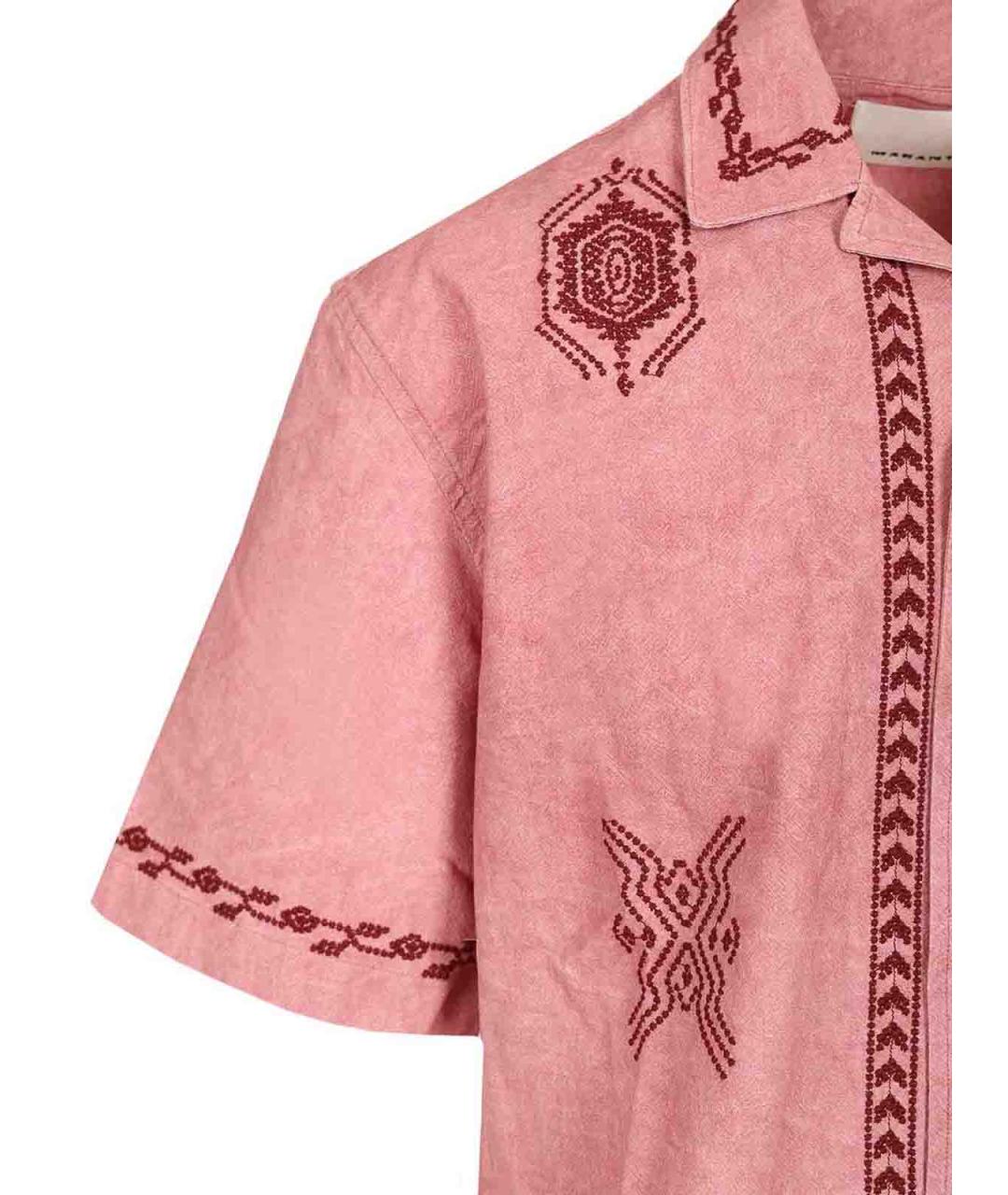 ISABEL MARANT Розовая хлопковая кэжуал рубашка, фото 4